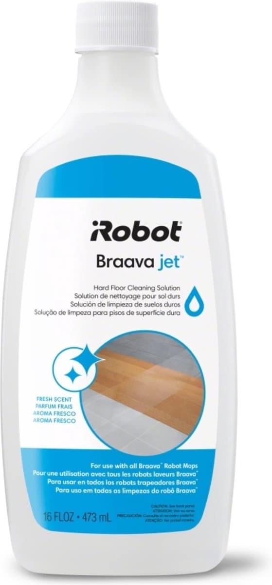 iRobot Braava Jet reinigingsvloeistof - 473ml - Reinigingsmiddel voor harde vloeren - Geschikt voor dweilrobot - Braava Jet M6 - Braava 200 series - Braava 300 series — afbeelding 1