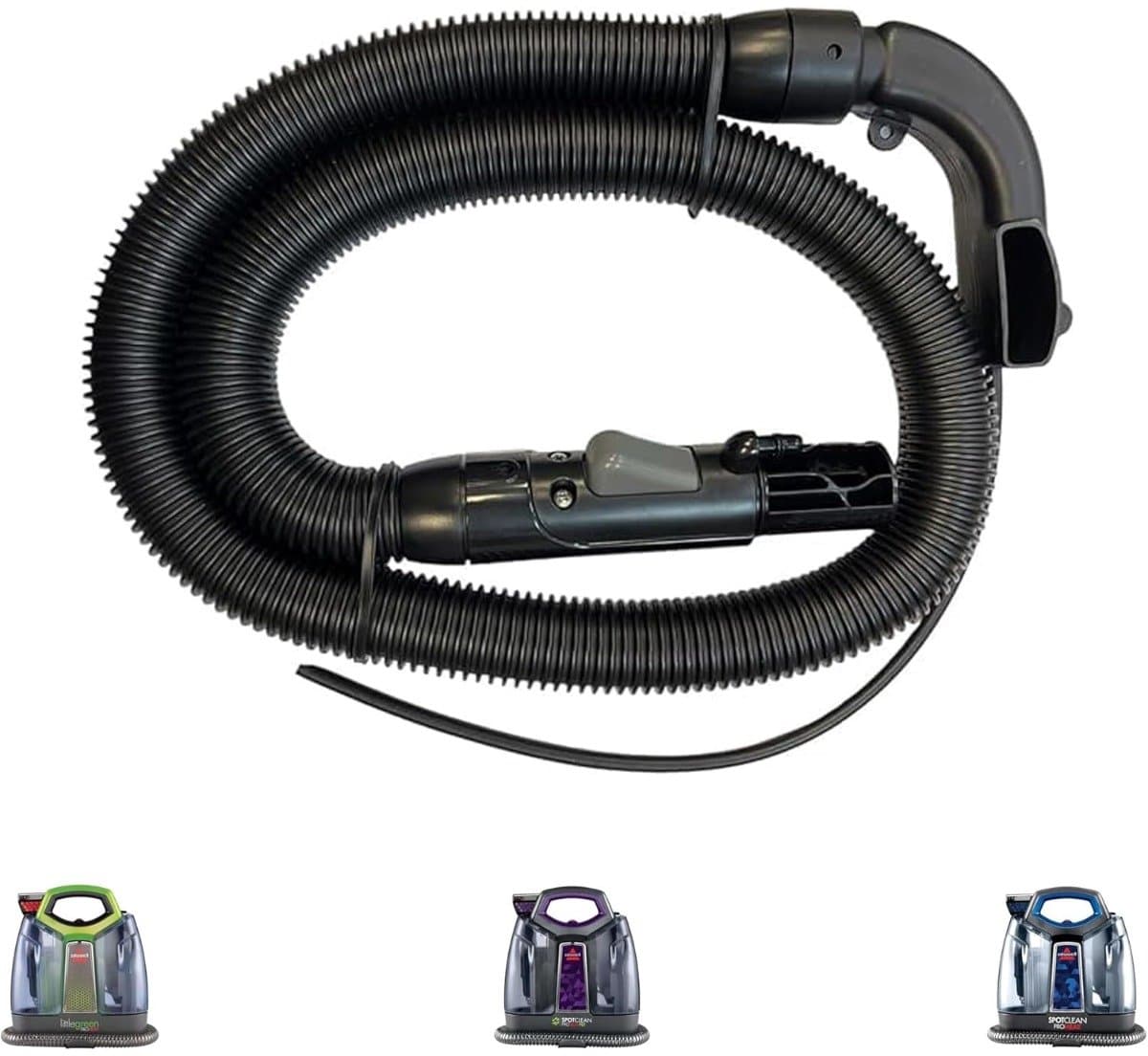 Vervangende flexibele slang compatibel met Bissell Little Green & SpotClean tapijtreinigers — Zwart PP, geschikt voor modellen 2694 2513 5207 4720M — afbeelding 1