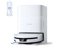 Ecovacs Deebot T90 Max Pro Omni – Robotstofzuiger Met Dweilfunctie – 40.000 Pa – 9,5 cm Ultradun – ZeroTangle 4.0 Anti-klit – Omni-Station – Wit – 1000ml Schoonmaakmiddel