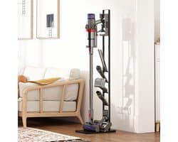 Stofzuiger standaard geschikt voor Dyson - zonder boren - vrijstaande metalen houder met accessoire opslag - V15 t/m V6