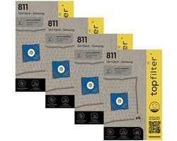 Set van 4 pakketten van 4 stofzuigerzakken 64811 Samsung en Dirt Devil TopFilter Premium