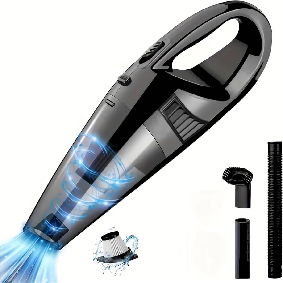 Draagbare Kruimelzuiger - Mini Stofzuiger - Auto en Huis - Sterke Zuigkracht - 500g Capaciteit - One Color — afbeelding 1