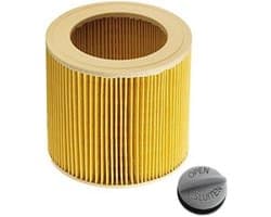 SSTRWGOOD Patronenfilter - Staubkollektorenfilter voor Nass-/Trockensauger - Geschikt voor Kärcher A 2204 2254 2101 2201 WD2 WD3 MV2 MV3 WD2.200 WD3.500 P WD 3.200 - Voor droog en nat vuil - Plastic - 11.5x12.00 cm