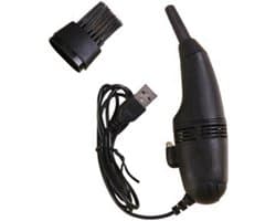 Mini USB Stofzuiger - Computer Reiniger - Bureau Schoonhouden - Compact Ontwerp - Mini Formaat - Zwart