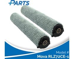 Mova RLZ72CE-1 Dweilborstels (2 Stuks, Plus.Parts® alternatief voor MV-Z60URC-MROLL)