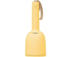 Handstofzuiger Draadloos - Mini Stofzuiger - Bureau Schoonmaken - Sterke Zuigkracht - 18.7 cm Hoog - Geel