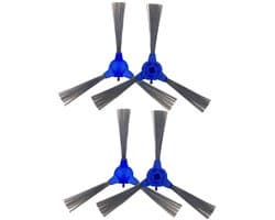 Geschikt voor eufy RoboVac 11S, RoboVac 15T, RoboVac 30, RoboVac 30C, RoboVac 15C, RoboVac 12, RoboVac 25C, RoboVac 35C robotstofzuigers zijborstels, vervangingsonderdelen, set van 4.