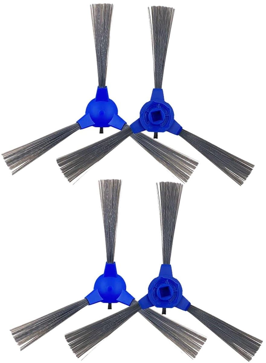 Geschikt voor eufy RoboVac 11S, RoboVac 15T, RoboVac 30, RoboVac 30C, RoboVac 15C, RoboVac 12, RoboVac 25C, RoboVac 35C robotstofzuigers zijborstels, vervangingsonderdelen, set van 4. — afbeelding 1