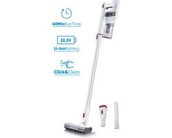 Severin HV 7152 - Steelstofzuiger 2 in 1 - 22.2V Power - Turboborstel - Rood/wit