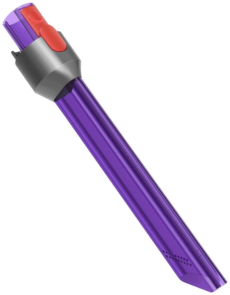 1stuk - Stofzuigeraccessoire - Spleetmondstuk - LED-verlichting - Compatibel met Dyson V7, V8, V10, V11, V15 - Lange buis - Voor het verlichten van stof en vuil in donkere hoeken en spleten - Paars — afbeelding 1