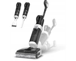 Tineco Switch i5 Stretch - Nat en droog stofzuiger en dweil - 180° Lay-Flat - Snelle zelfschonmaak routine - Anti-Tangle Design - 60 minuten accu
