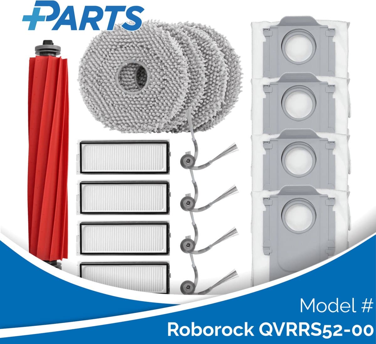 Roborock QVRRS52-00 Onderhoudsset (Plus.Parts® alternatief voor 8.02.0475) — afbeelding 1