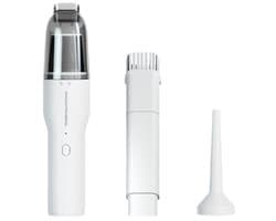 Handstofzuiger - Mini stofzuiger - Handstofzuiger draadloos - Kruimeldief - Draadloze stofzuiger - Autostofzuiger - Dubbele functie zuigen en blazen - Krachtig - Draagbaar - Thuis - Auto - Wit