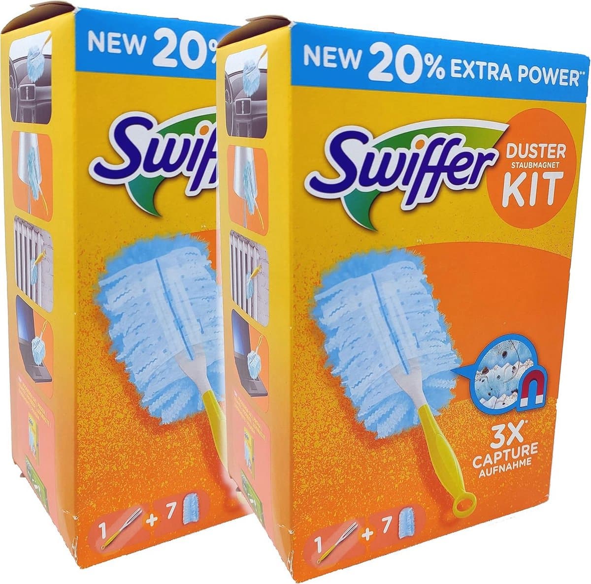 Stofmagneet starterset met handgreep en 7 refills voor optimale stofopname — afbeelding 1