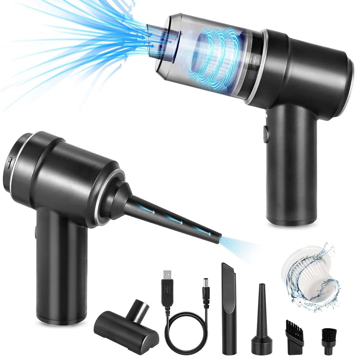 Draadloze Handstofzuiger - 3-in-1 Mini Stofzuiger voor Huisdieren en Autoreiniging — afbeelding 1