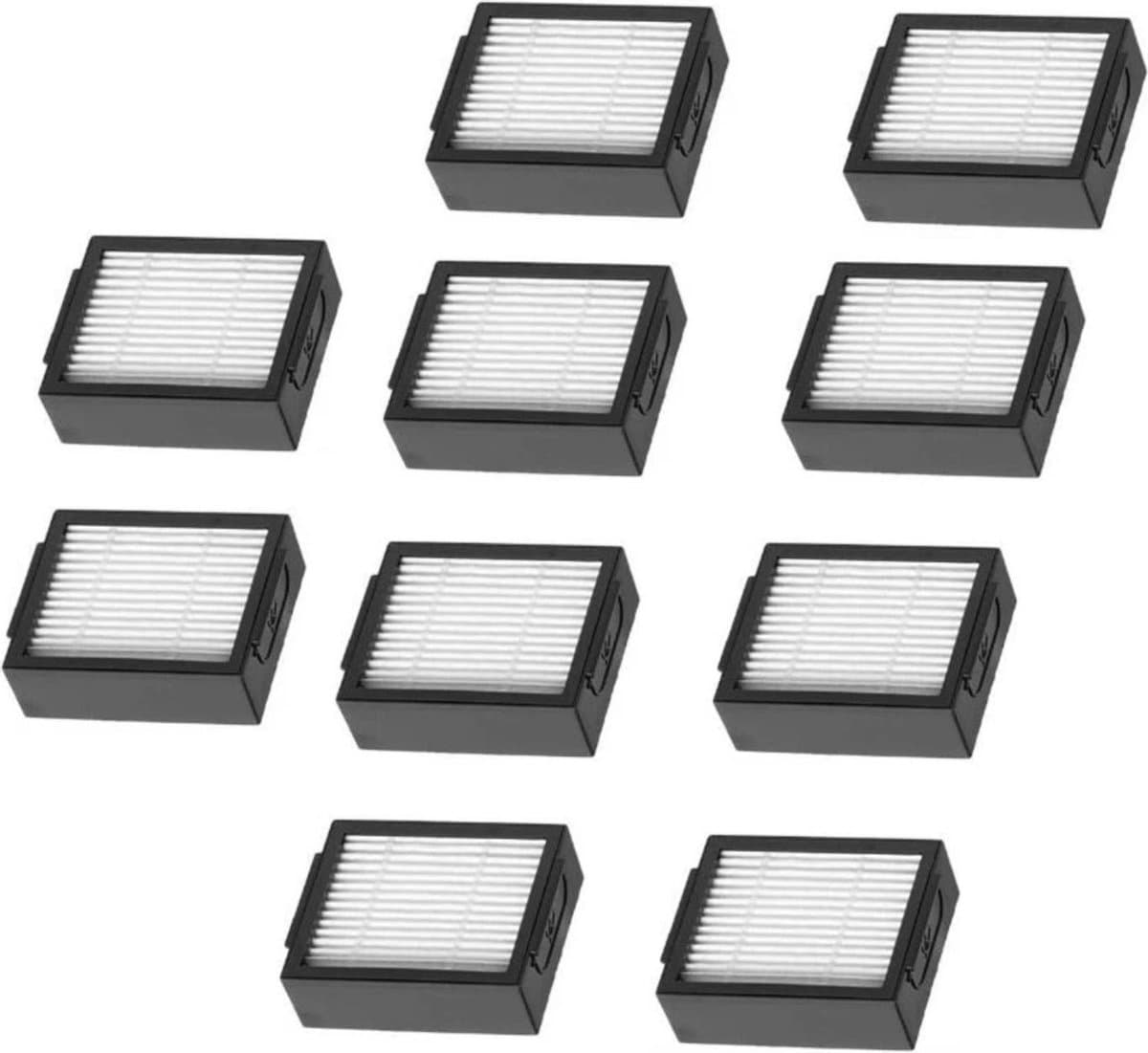 10x Filter geschikt voor iRobot Roomba I7 + E5 E6 Stofzuiger set HEPA Filter accessoires — afbeelding 1