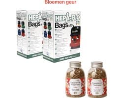 Numatic - 2x Stofzuigerzakken + 2x Geurkorrels (bloemen geur) - Hepa flo bags - Voor Henry/Hetty - NVM 1CH X10 - COMBIDEAL