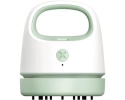 Handstofzuiger Draadloos - Mini Stoffer - Snelle Schoonmaak - Lichtgewicht Ontwerp - 500 Gram - Lichtgroen
