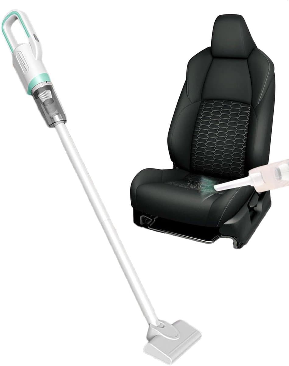 Draadloze Stofzuiger - Handstofzuiger Draagbaar - Auto en Thuis Reinigen - Draadloos Opladen - 600 ml Stofbak - Groen — afbeelding 1