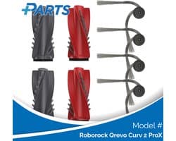Roborock Qrevo Curv 2 ProX Borstels (6 Stuks, Plus.Parts® alternatief voor 8.02.0363)