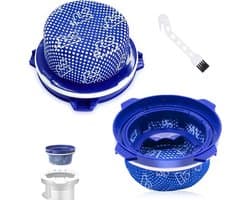 Tweedelige filterset Geschikt voor Samsung Jet 90 Pet Extra/90 Complete stofzuigers, met wasbare vervangingsfilters.
