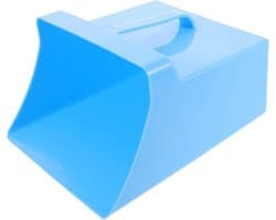 Handstofblik met Handvat - Vuilnisverzamelaar Schep - Efficiënt Reinigen - Ergonomisch Ontwerp - 25 x 21 x 14 cm - Grijs