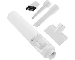 Draagbare Stofzuiger - Auto Waterzuiger - Auto Interieur Reinigen - Dubbele Nat-Droogfunctie - 27 cm Lengte - Wit