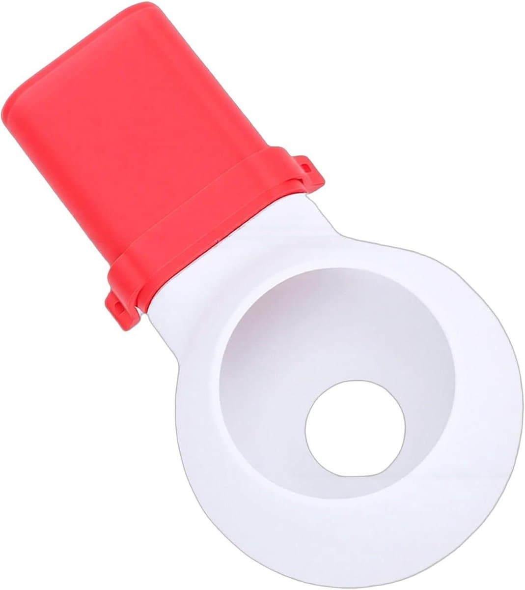 Boorstofopvangbak - Stofvanger Boor - Stofvrij Boren - Geïntegreerde Boorgeleider - 12 x 6 cm - Wit Rood — afbeelding 1