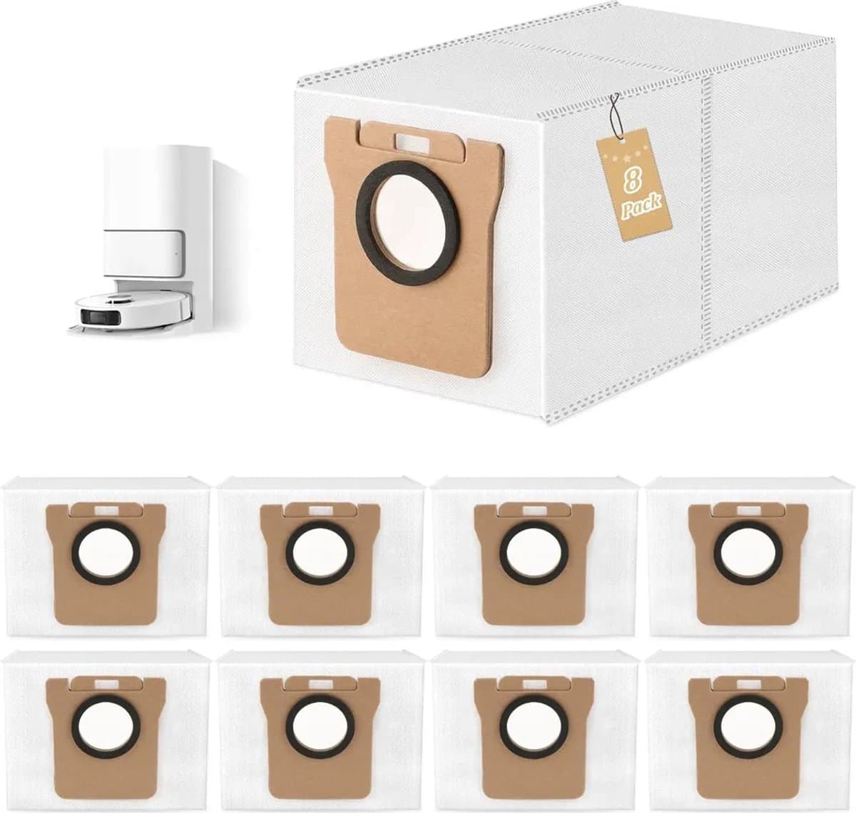 Geschikt voor Stofzuigerzakken Geschikt voor Xiaomi X10+ / X20+ en Dreame L10s Ultra / L10 Ultra / L20 Ultra / D10 Plus — afbeelding 1