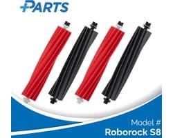 Roborock S8 Borstels (4 Stuks, Plus.Parts® alternatief voor 8.02.0199)
