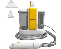 Draagbare tapijt- en meubelreinigingsmachine, 18 kPa tapijtreiniger voor diepe vlekken, vlekkenreiniger voor ongelukjes met huisdieren, vloerkleden, trappen, autostoelen en banken, inclusief accessoires.
