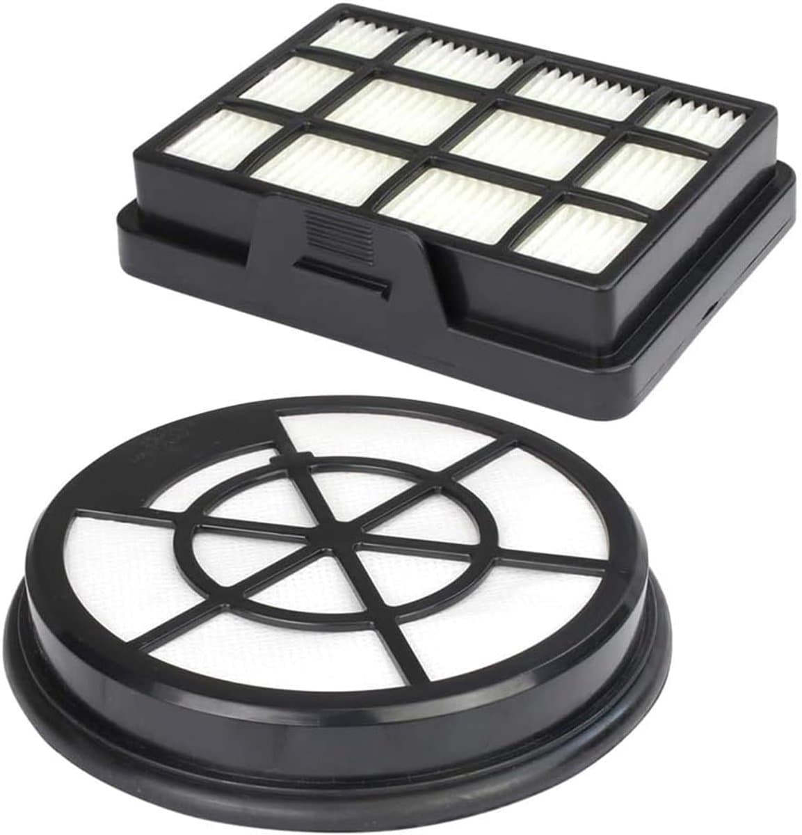 2 stuks -1x HEPA-filter+1x motorbeschermingsfilter voor Bosch BZ152EF serie 2 stofzuiger vervangingsfilter accessoires voor Bosch BGC05A220A BGC05A320 BGC05A322 BGS05A221 BGS05A225/03 voor zakloze stofzuigers — afbeelding 1
