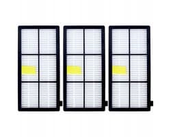 Sillar 3x Stofzuigerfilter - HEPA-filter voor Robotstofzuiger - geschikt voor iRobot Roomba Serie 800 900 – vervangingsfilter voor modellen 966, 971, 975, 980, 981