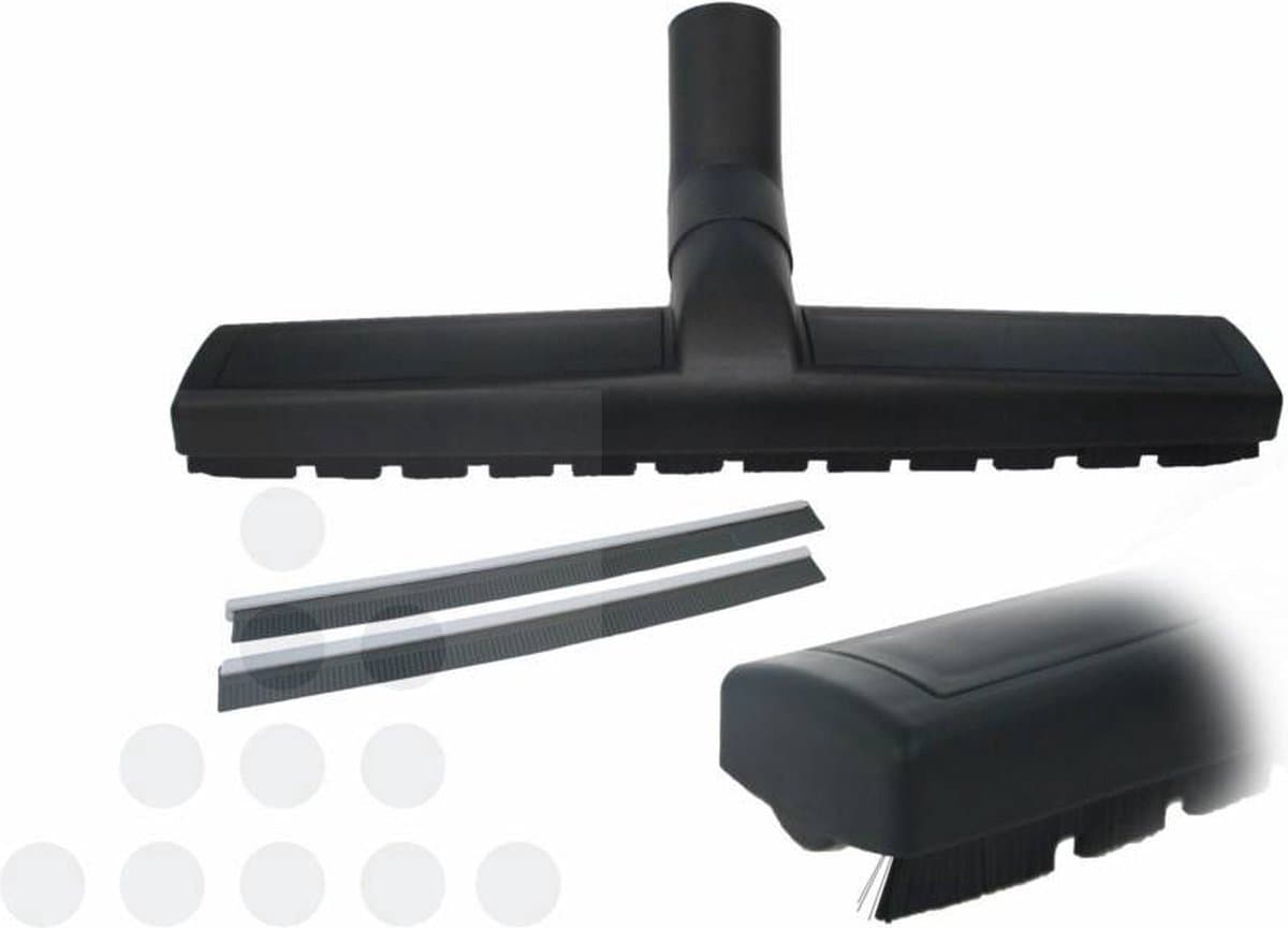 SQOON® Harde Vloerenborstel – 36 mm – 36 cm Breed – Nat & Droog – Met Wieltjes — afbeelding 1