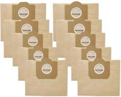 Cuhostki - 12-stuk - geschikt voor karcher stofzuigerzak stofzuigerzakken stofzak en vuilniszak - bruin - 80-cm - zware lading