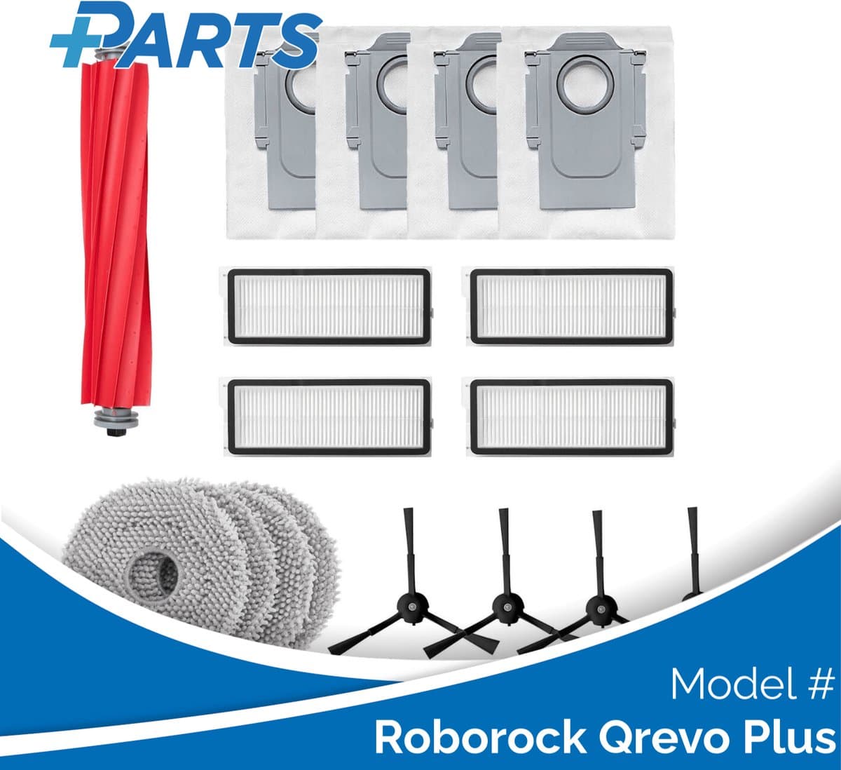 Roborock Qrevo Plus Onderhoudsset (Plus.Parts® alternatief voor 8.02.0297) — afbeelding 1