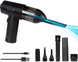 CleanRite Auto Stofzuiger Draadloos - Autostofzuiger - Kruimeldief - Handstofzuiger - 68W - Zwart