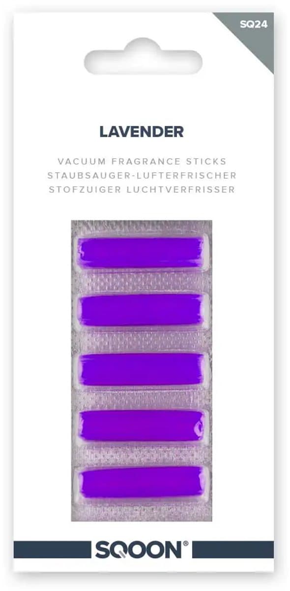 SQOON® (SQ24) Geurstaafjes lavendel voor stofzuiger - Verfrist de uitblaaslucht - Origineelnummer SQ24 - Geschikt voor universeel gebruik - Lavendelgeur voor een frisse schoonmaakervaring — afbeelding 1