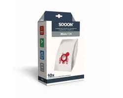 SQOON® (SQ14) Stofzuigerzakken geschikt voor Miele FJM - Gelijk aan model: 9917710 - High Filtration, perfecte pasvorm voor Miele-stofzuigers