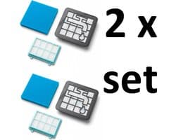 2x Filters - set vervanging voor PHILIPS PowerPro FC8010/02 - PHILIPS PowerPro Compact PowerPro Active - PHILIPS FC9328, FC9329, FC9330, FC9331, FC9332, Compact FC9333, FC9334, FC9349, FC9350, FC9351, City FC9352, FC9353 PHILIPS FC9549, FC9550