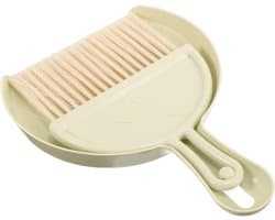 Handveger set - Bureaubezem stoffer - Bureau reinigen - Ruimtebesparend ontwerp - 86 gram - Groen