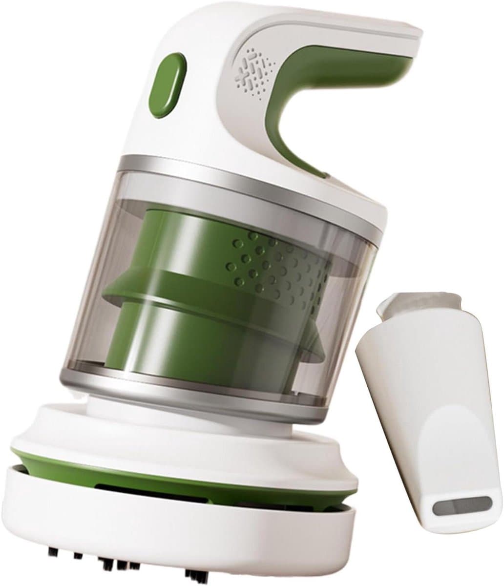 Mini Stofzuiger - Bureau Reiniger - Toetsenbord Schoonmaken - Draadloze Werking - 14.7 cm Hoog - Groen — afbeelding 1