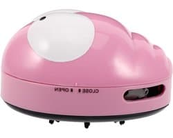 Handstofzuiger - Mini stofzuiger - Bureau schoonmaken - Krachtige zuigkracht - 11 cm - Roze