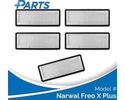 Narwal Freo X Plus Filters (5 Stuks, Plus.Parts® alternatief voor CP-PJ-A00088-00-00)