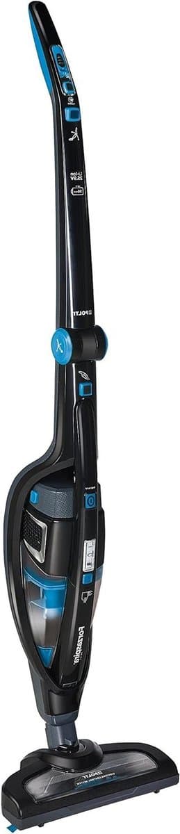 Draadloze Steelstofzuiger - Accu Stofzuiger Handstofzuiger - Snel Huis Reinigen - Inklapbare Handgreep Turbofunctie - 04 l - Zwart Blauw — afbeelding 1