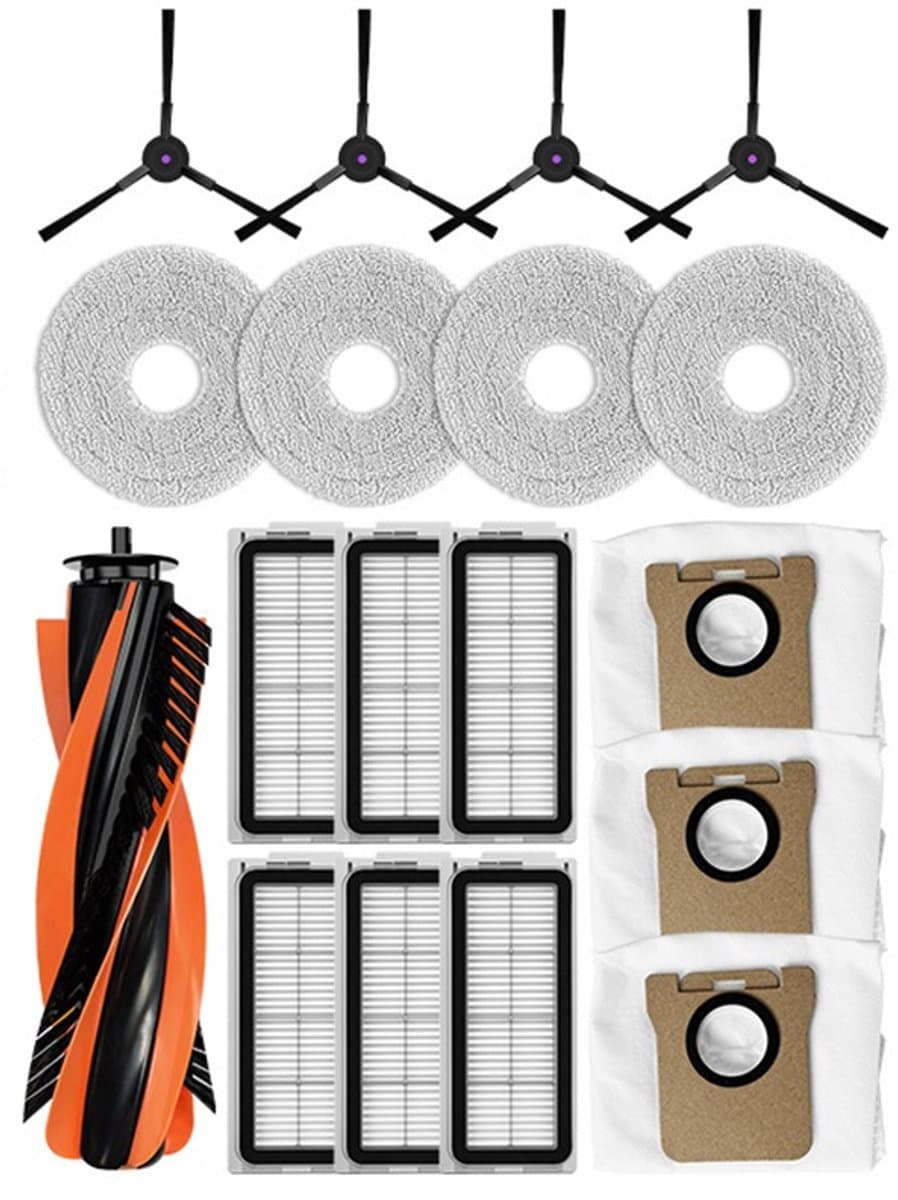 Vervangingsaccessoireset compatibel met JONR P20PRO robotstofzuiger, T5 Pro hoofdborstel, zijborstels, filters, dweildoeken en stofzakken — afbeelding 1