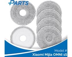 Xiaomi Mijia OMNI 1S Dweilpads (6 Stuks, Plus.Parts® alternatief voor RMP8)