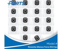 Rowenta Silence Force RO7793 Stofzakken (18 Stuks, Plus.Parts® alternatief voor ZR200540)