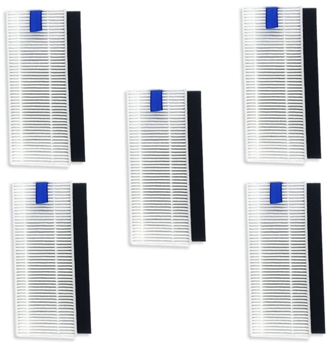 5 stuks robotstofzuiger HEPA filter - Geschikt voor Rowenta X-plorer Serie 75 - voor robotstofzuiger met dweilfunctie - Wit — afbeelding 1