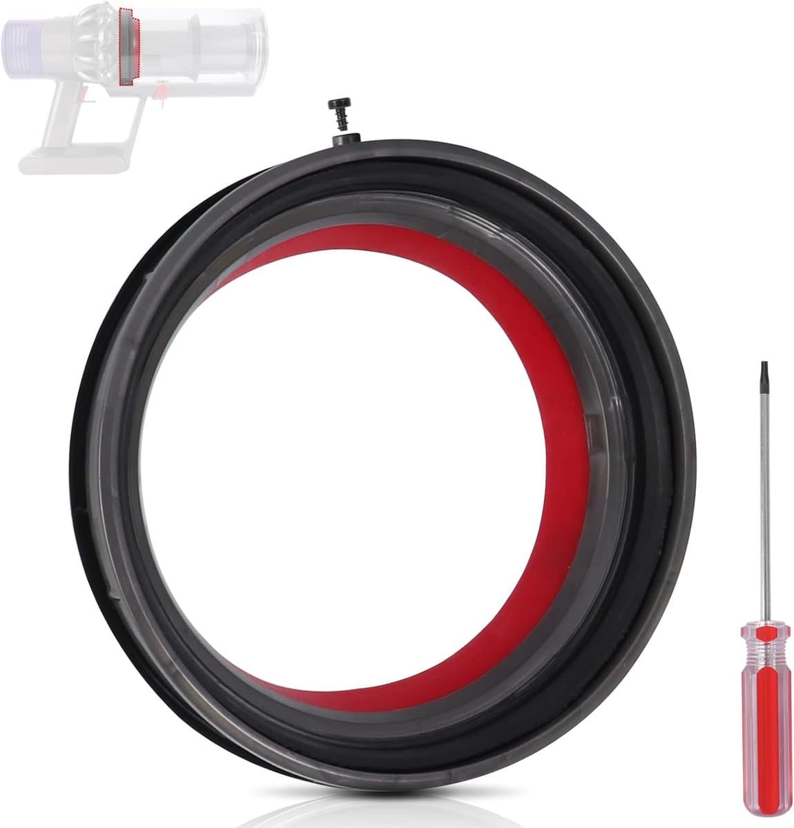 Afdichtring geschikt voor Dyson V10 SV12 stofreservoir, reserveonderdelen, afdichtring, houder voor Dyson SV12 stofaccessoires, stofzuiger, afvalcontainer, reserveonderdeel V10 — afbeelding 1